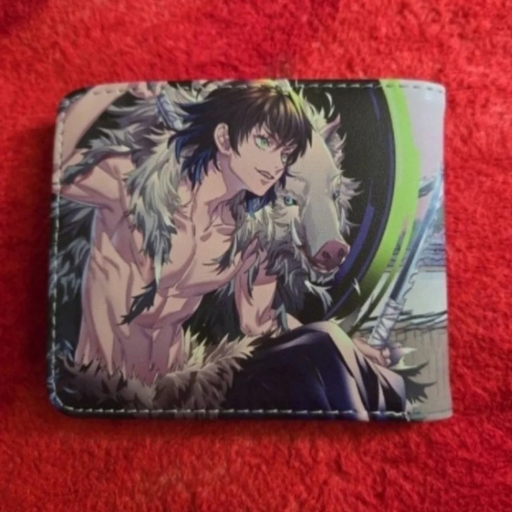 New demon slayer anime manga leather wallet